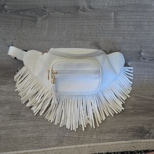 White Fringe Women's Bag